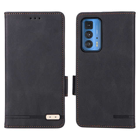 Coque Portefeuille Livre Cuir Etui Clapet L03Z pour Motorola Moto Edge 20 Pro 5G Noir