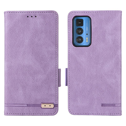 Coque Portefeuille Livre Cuir Etui Clapet L03Z pour Motorola Moto Edge S Pro 5G Violet