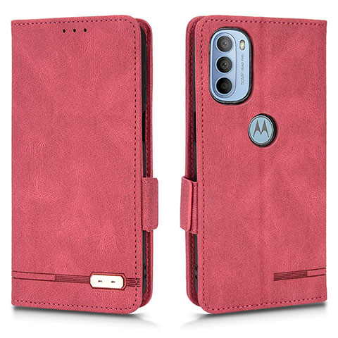 Coque Portefeuille Livre Cuir Etui Clapet L03Z pour Motorola Moto G41 Rouge