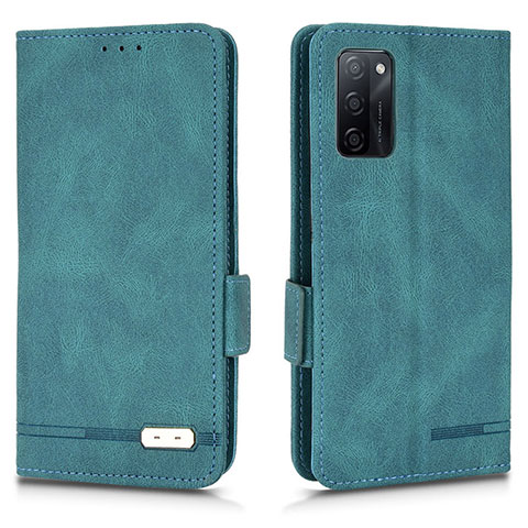 Coque Portefeuille Livre Cuir Etui Clapet L03Z pour Oppo A55S 5G Vert