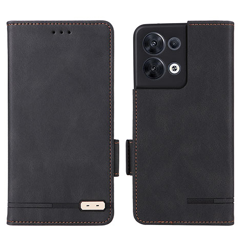 Coque Portefeuille Livre Cuir Etui Clapet L03Z pour Oppo Reno9 Pro 5G Noir