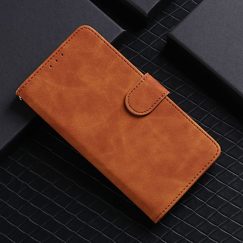 Coque Portefeuille Livre Cuir Etui Clapet L03Z pour Realme C21Y Marron