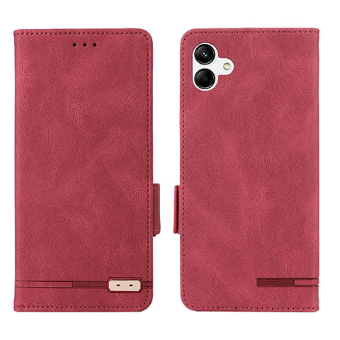 Coque Portefeuille Livre Cuir Etui Clapet L03Z pour Samsung Galaxy A04 4G Rouge