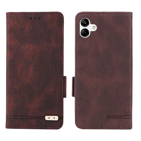 Coque Portefeuille Livre Cuir Etui Clapet L03Z pour Samsung Galaxy A04E Marron