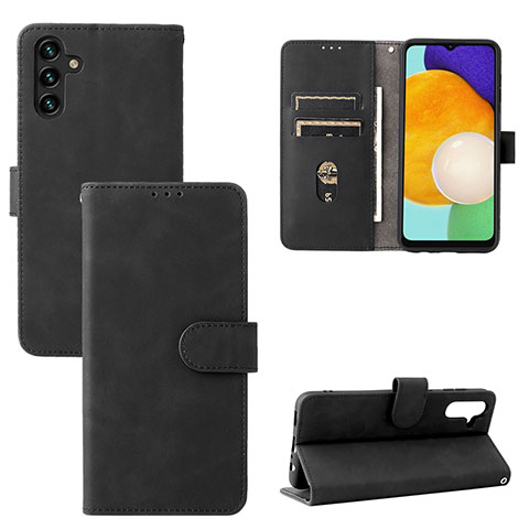 Coque Portefeuille Livre Cuir Etui Clapet L03Z pour Samsung Galaxy A04s Noir