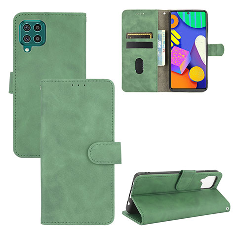 Coque Portefeuille Livre Cuir Etui Clapet L03Z pour Samsung Galaxy F62 5G Vert