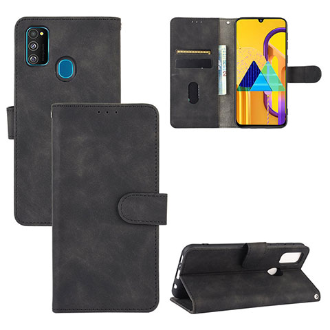 Coque Portefeuille Livre Cuir Etui Clapet L03Z pour Samsung Galaxy M30s Noir