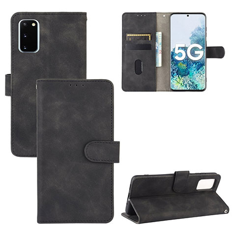 Coque Portefeuille Livre Cuir Etui Clapet L03Z pour Samsung Galaxy S20 FE 5G Noir