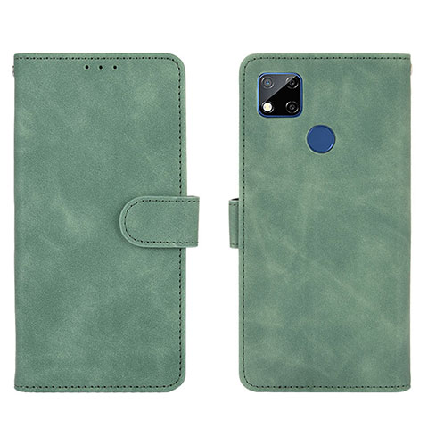 Coque Portefeuille Livre Cuir Etui Clapet L03Z pour Xiaomi POCO C3 Vert