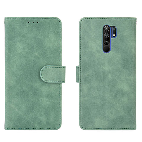 Coque Portefeuille Livre Cuir Etui Clapet L03Z pour Xiaomi Poco M2 Vert