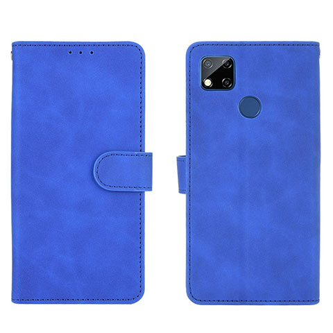 Coque Portefeuille Livre Cuir Etui Clapet L03Z pour Xiaomi Redmi 10A 4G Bleu