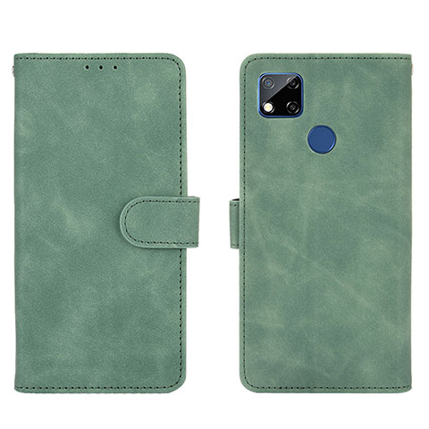 Coque Portefeuille Livre Cuir Etui Clapet L03Z pour Xiaomi Redmi 9C NFC Vert