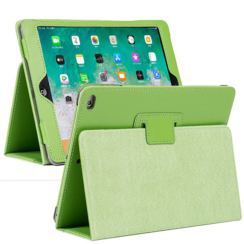 Coque Portefeuille Livre Cuir Etui Clapet L04 pour Apple iPad 10.2 (2021) Pastel Vert