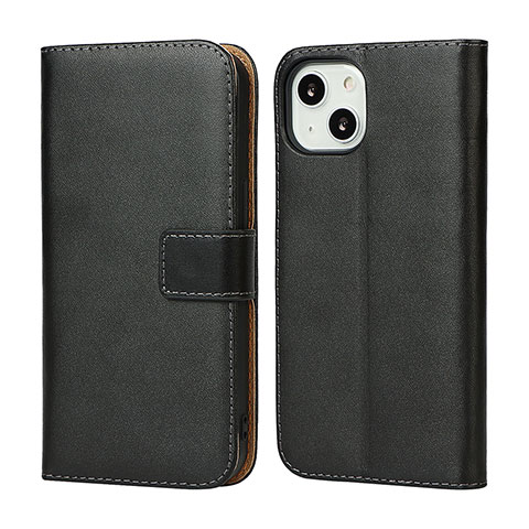 Coque Portefeuille Livre Cuir Etui Clapet L04 pour Apple iPhone 13 Mini Noir