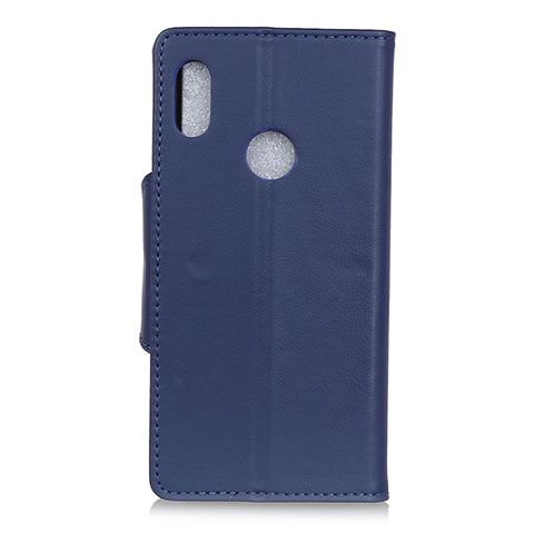 Coque Portefeuille Livre Cuir Etui Clapet L04 pour BQ Vsmart joy 1 Bleu