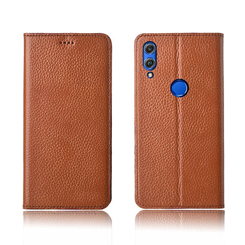 Coque Portefeuille Livre Cuir Etui Clapet L04 pour Huawei Honor 8X Orange