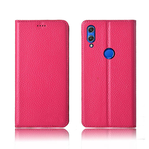 Coque Portefeuille Livre Cuir Etui Clapet L04 pour Huawei Honor 8X Rouge