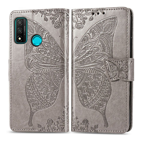 Coque Portefeuille Livre Cuir Etui Clapet L04 pour Huawei Nova Lite 3 Plus Gris