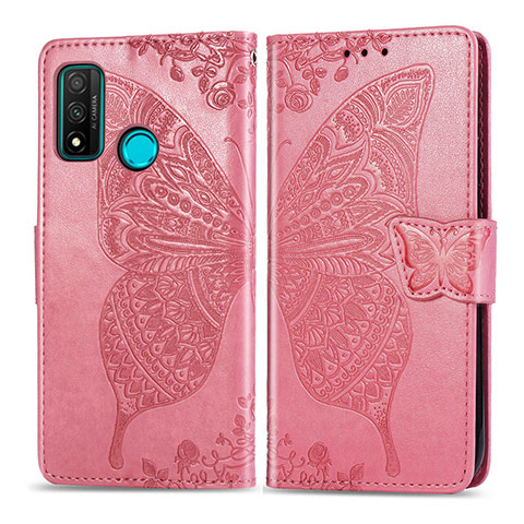 Coque Portefeuille Livre Cuir Etui Clapet L04 pour Huawei Nova Lite 3 Plus Rose