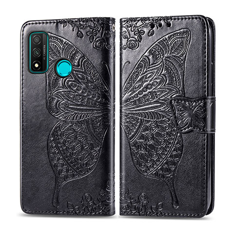 Coque Portefeuille Livre Cuir Etui Clapet L04 pour Huawei P Smart (2020) Noir