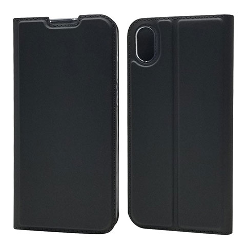 Coque Portefeuille Livre Cuir Etui Clapet L04 pour Huawei Y5 (2019) Noir