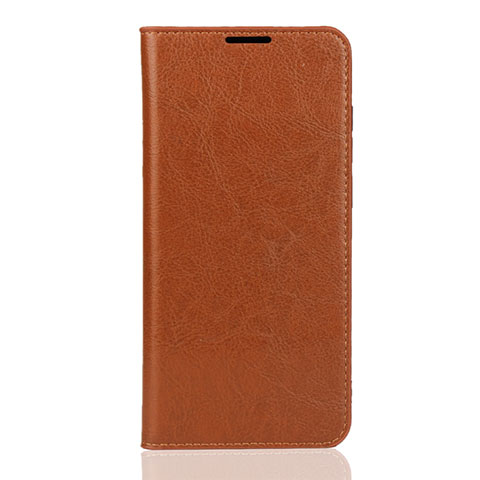 Coque Portefeuille Livre Cuir Etui Clapet L04 pour Huawei Y7 (2019) Orange