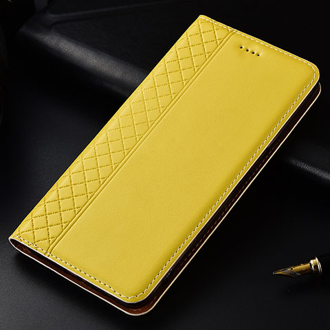 Coque Portefeuille Livre Cuir Etui Clapet L04 pour Nokia 4.2 Jaune