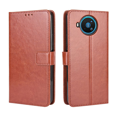 Coque Portefeuille Livre Cuir Etui Clapet L04 pour Nokia 8.3 5G Marron