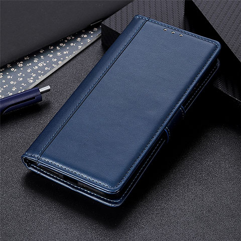 Coque Portefeuille Livre Cuir Etui Clapet L04 pour Oppo Find X3 Neo 5G Bleu