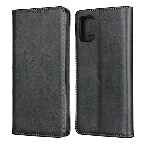 Coque Portefeuille Livre Cuir Etui Clapet L04 pour Samsung Galaxy A51 4G Noir