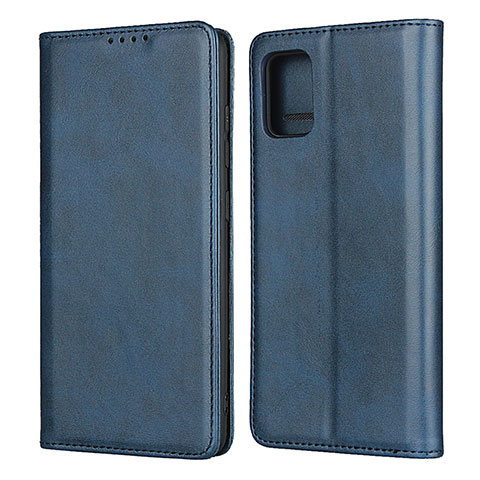 Coque Portefeuille Livre Cuir Etui Clapet L04 pour Samsung Galaxy M40S Bleu