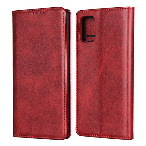 Coque Portefeuille Livre Cuir Etui Clapet L04 pour Samsung Galaxy M40S Rouge