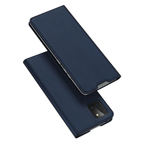 Coque Portefeuille Livre Cuir Etui Clapet L04 pour Samsung Galaxy M60s Bleu