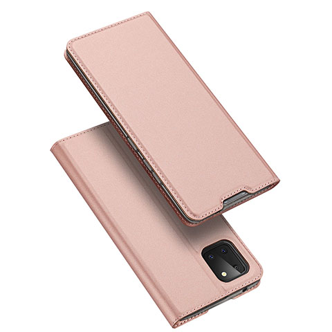 Coque Portefeuille Livre Cuir Etui Clapet L04 pour Samsung Galaxy M60s Or Rose