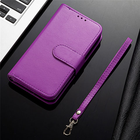 Coque Portefeuille Livre Cuir Etui Clapet L04 pour Samsung Galaxy S20 Plus 5G Violet