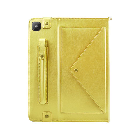 Coque Portefeuille Livre Cuir Etui Clapet L04 pour Samsung Galaxy Tab S6 Lite 10.4 SM-P610 Jaune