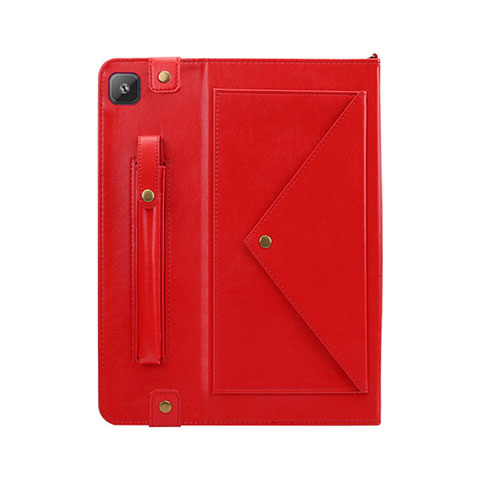 Coque Portefeuille Livre Cuir Etui Clapet L04 pour Samsung Galaxy Tab S6 Lite 10.4 SM-P610 Rouge