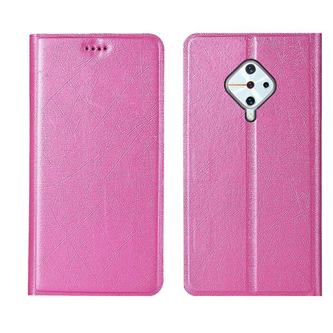 Coque Portefeuille Livre Cuir Etui Clapet L04 pour Vivo S1 Pro Rose