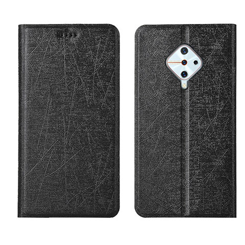 Coque Portefeuille Livre Cuir Etui Clapet L04 pour Vivo X50 Lite Noir