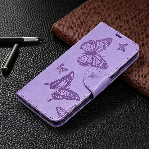 Coque Portefeuille Livre Cuir Etui Clapet L04 pour Xiaomi Redmi 9C NFC Violet