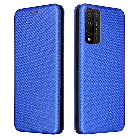 Coque Portefeuille Livre Cuir Etui Clapet L04Z pour Huawei Honor 10X Lite Bleu