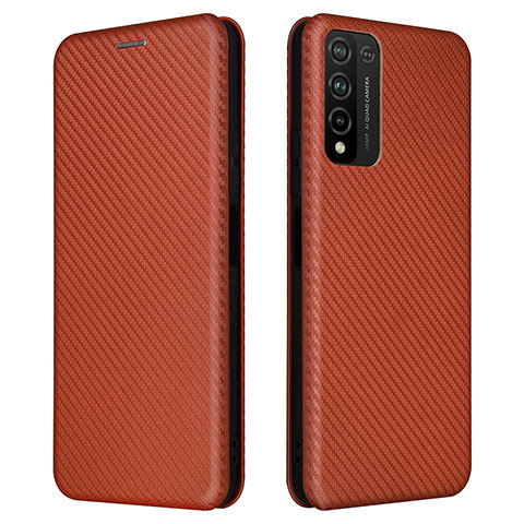 Coque Portefeuille Livre Cuir Etui Clapet L04Z pour Huawei Honor 10X Lite Marron