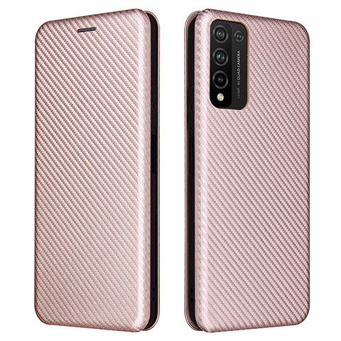 Coque Portefeuille Livre Cuir Etui Clapet L04Z pour Huawei Honor 10X Lite Or Rose