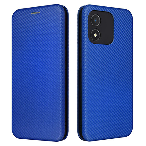 Coque Portefeuille Livre Cuir Etui Clapet L04Z pour Huawei Honor X5 Bleu