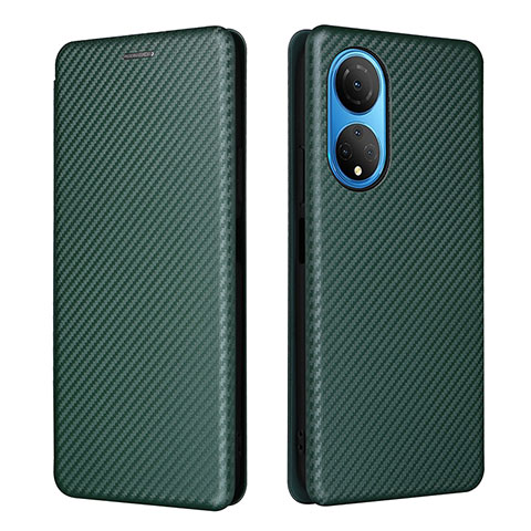 Coque Portefeuille Livre Cuir Etui Clapet L04Z pour Huawei Honor X7 Vert