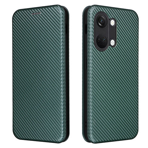 Coque Portefeuille Livre Cuir Etui Clapet L04Z pour OnePlus Ace 2V 5G Vert