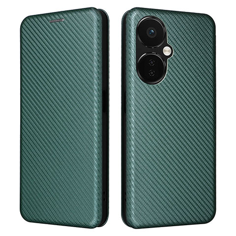 Coque Portefeuille Livre Cuir Etui Clapet L04Z pour OnePlus Nord N30 5G Vert