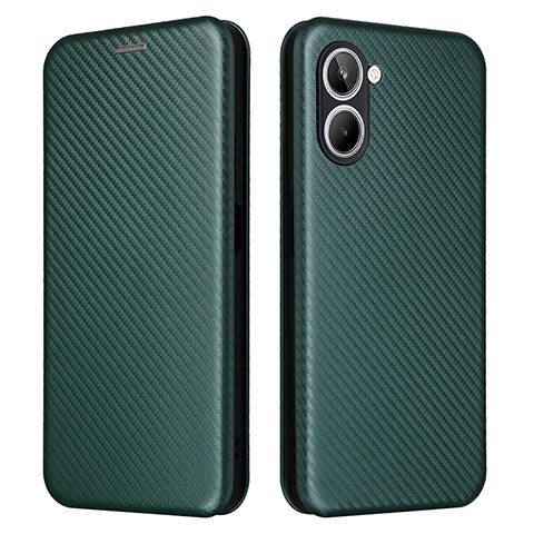 Coque Portefeuille Livre Cuir Etui Clapet L04Z pour Realme 10 4G Vert