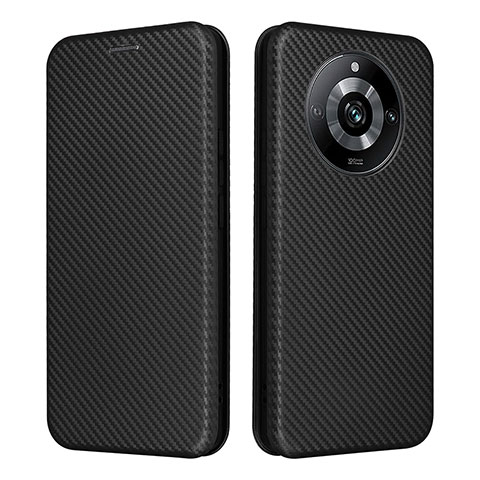 Coque Portefeuille Livre Cuir Etui Clapet L04Z pour Realme 11 Pro 5G Noir