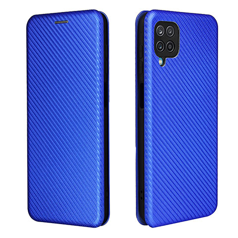 Coque Portefeuille Livre Cuir Etui Clapet L04Z pour Samsung Galaxy A12 5G Bleu